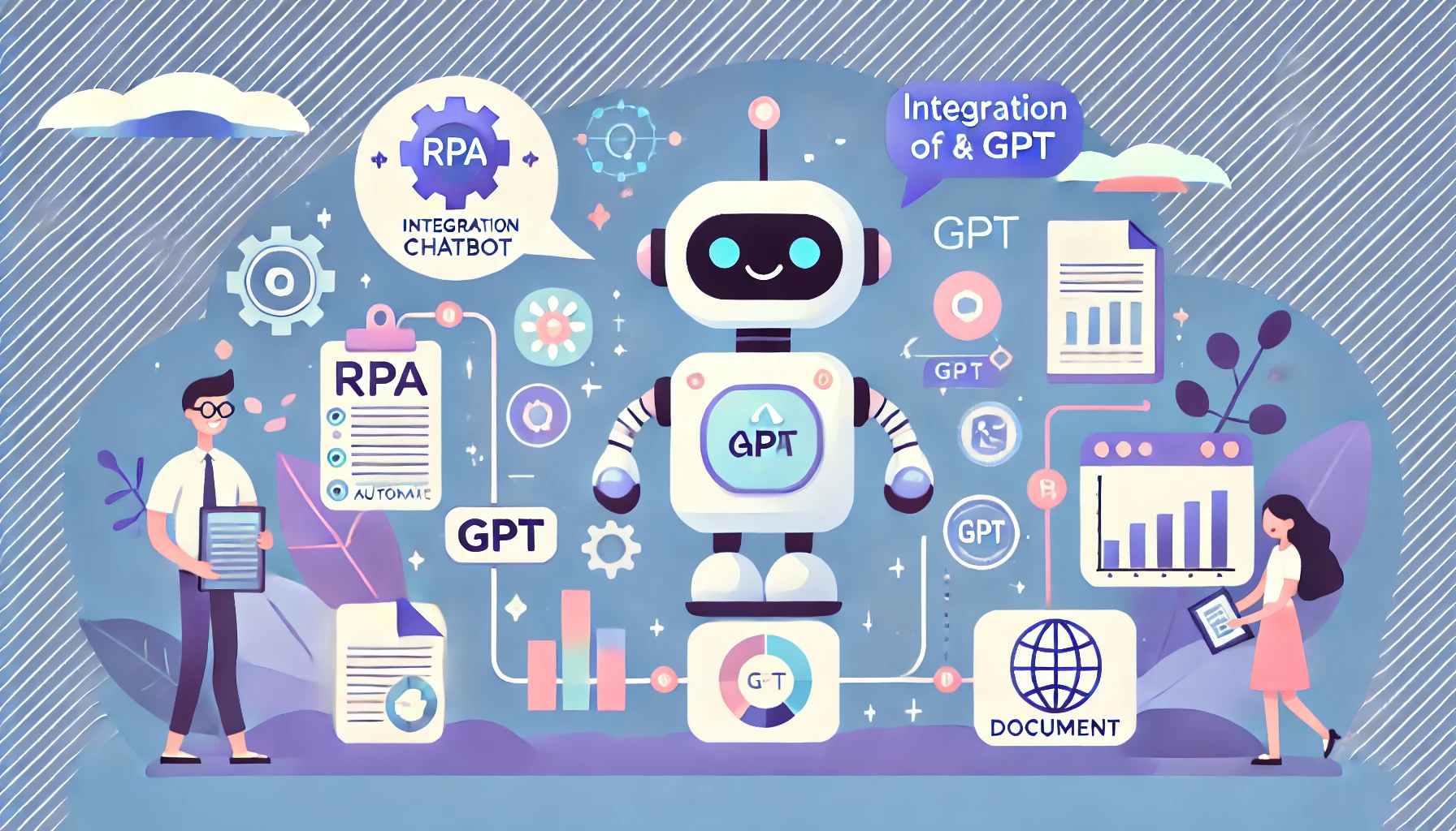 RPA와 GPT의 결합 개념도