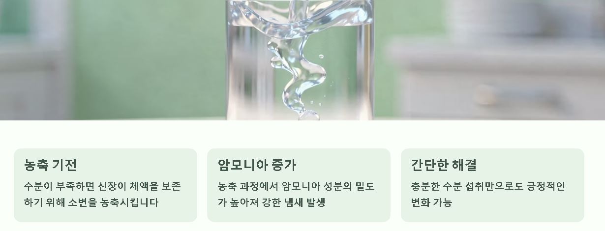 소변 냄새가 심할때