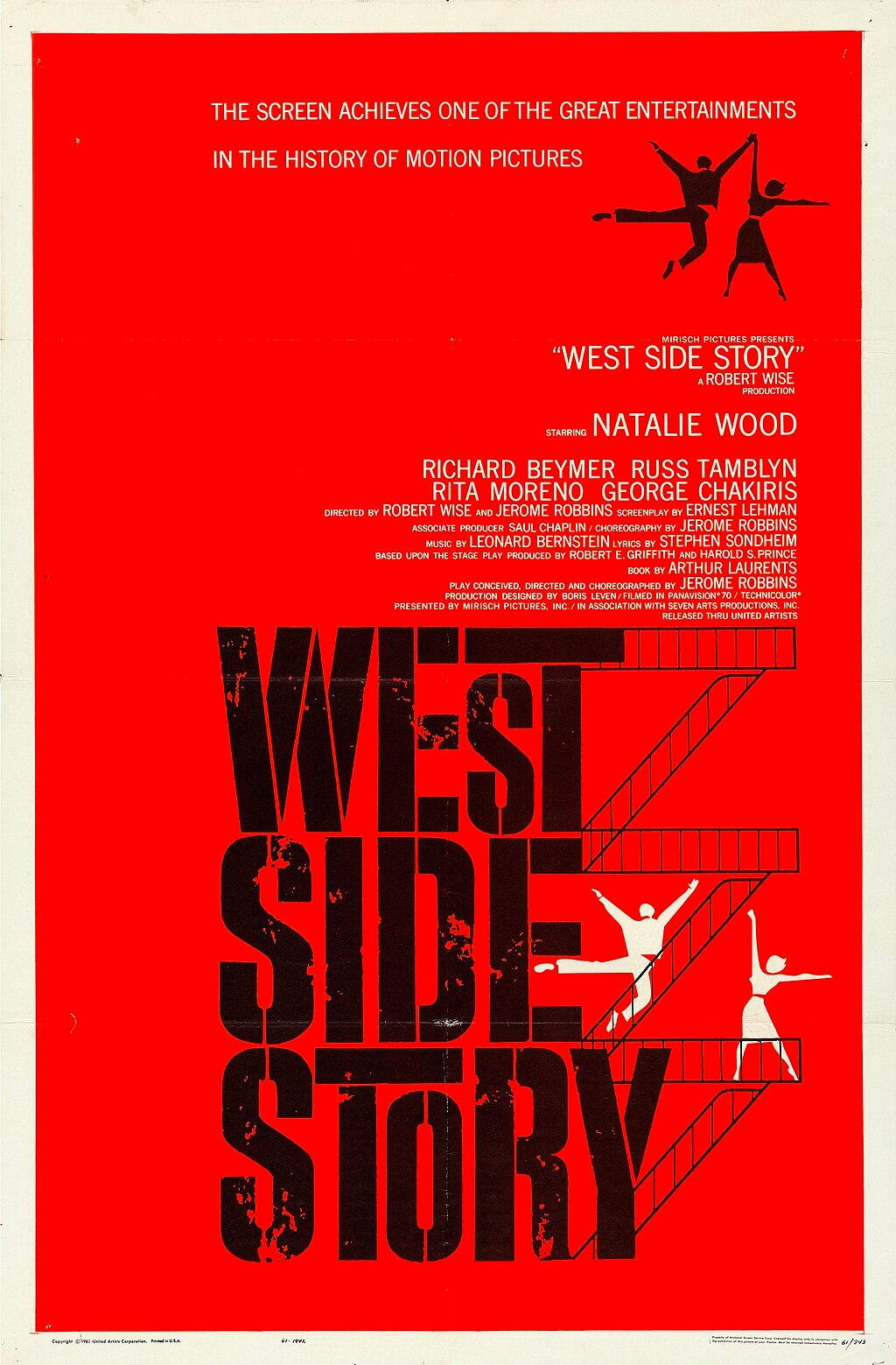 Theatrical poster for the American release of the 1961 film West Side Story
