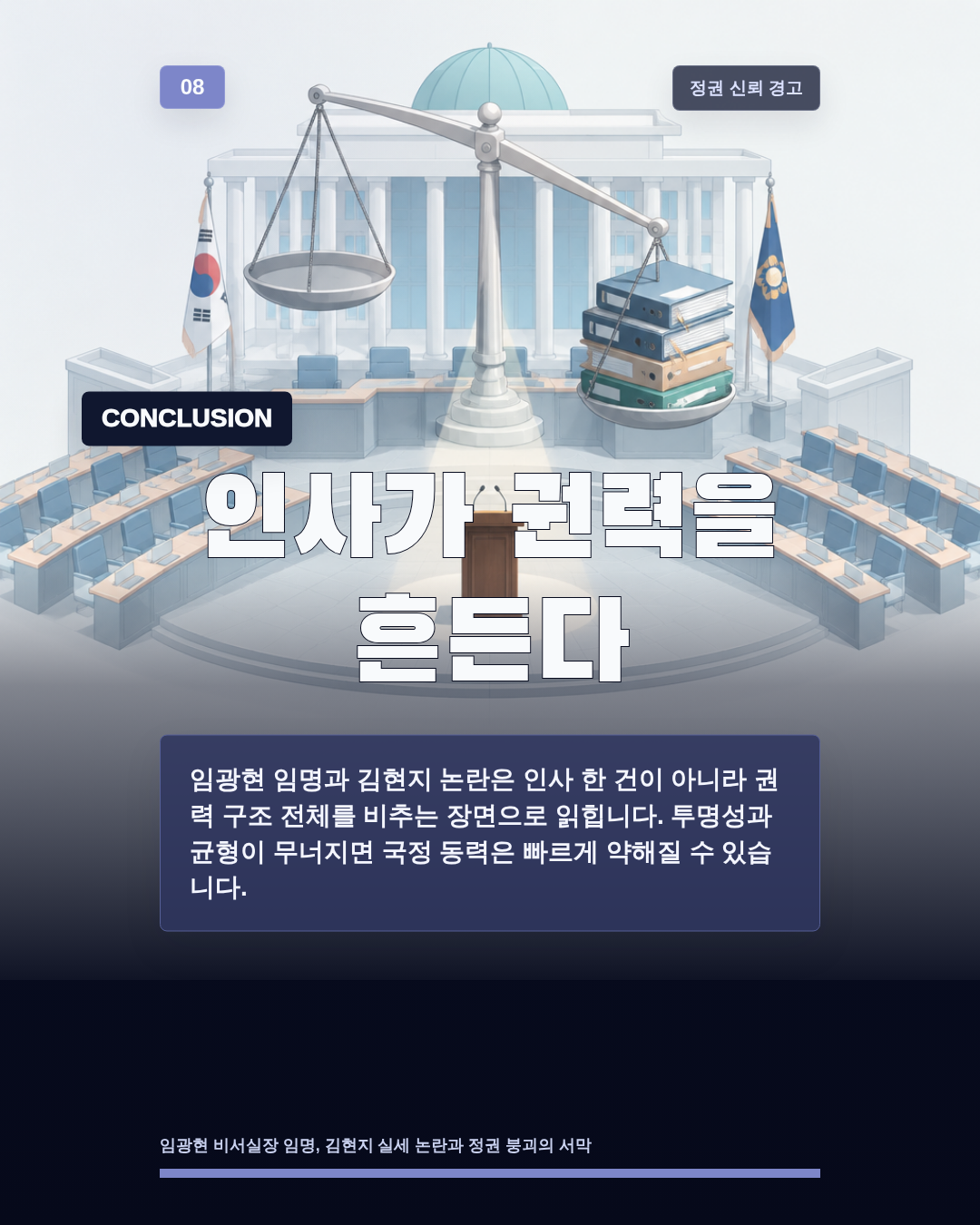인사가 권력을 흔든다