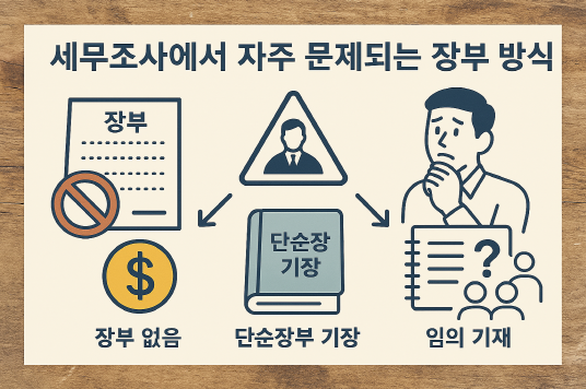1인 사업자가 세무조사에서 자주 문제 되는 장부 작성 방식