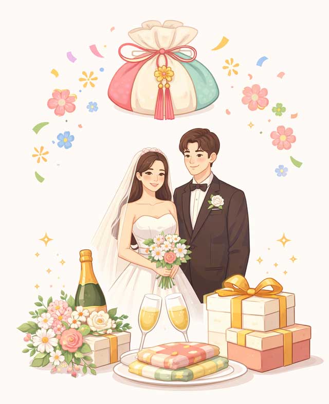 경사(결혼) 예제 이미지