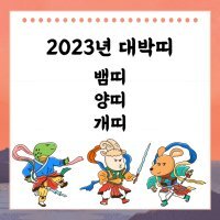 삼재띠&amp;#44; 대박띠