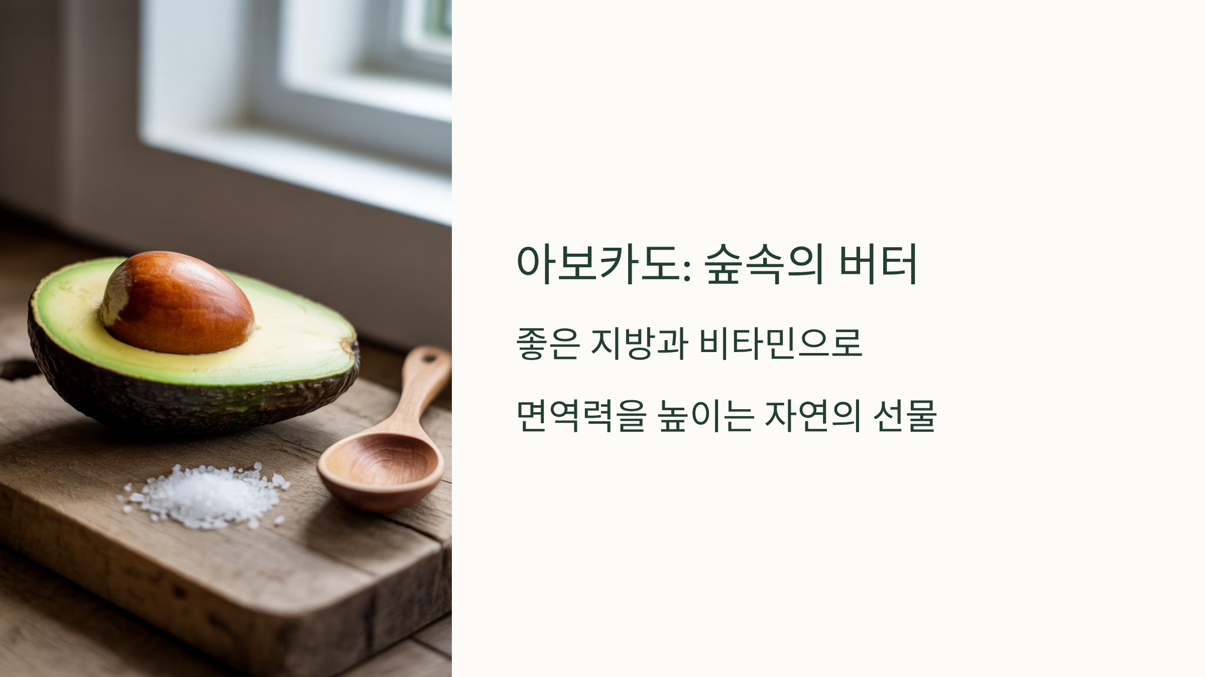 아보카도 면역력을 높이는 숲속의 버터 면역력 비타민 창고