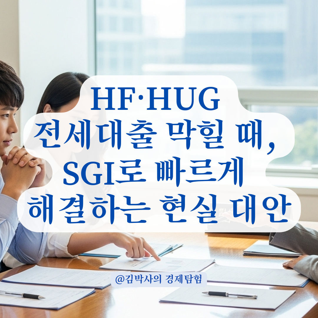 HF·HUG 전세대출 안 될 때, 서울보증보험으로 대출받는 현실적인 방법.