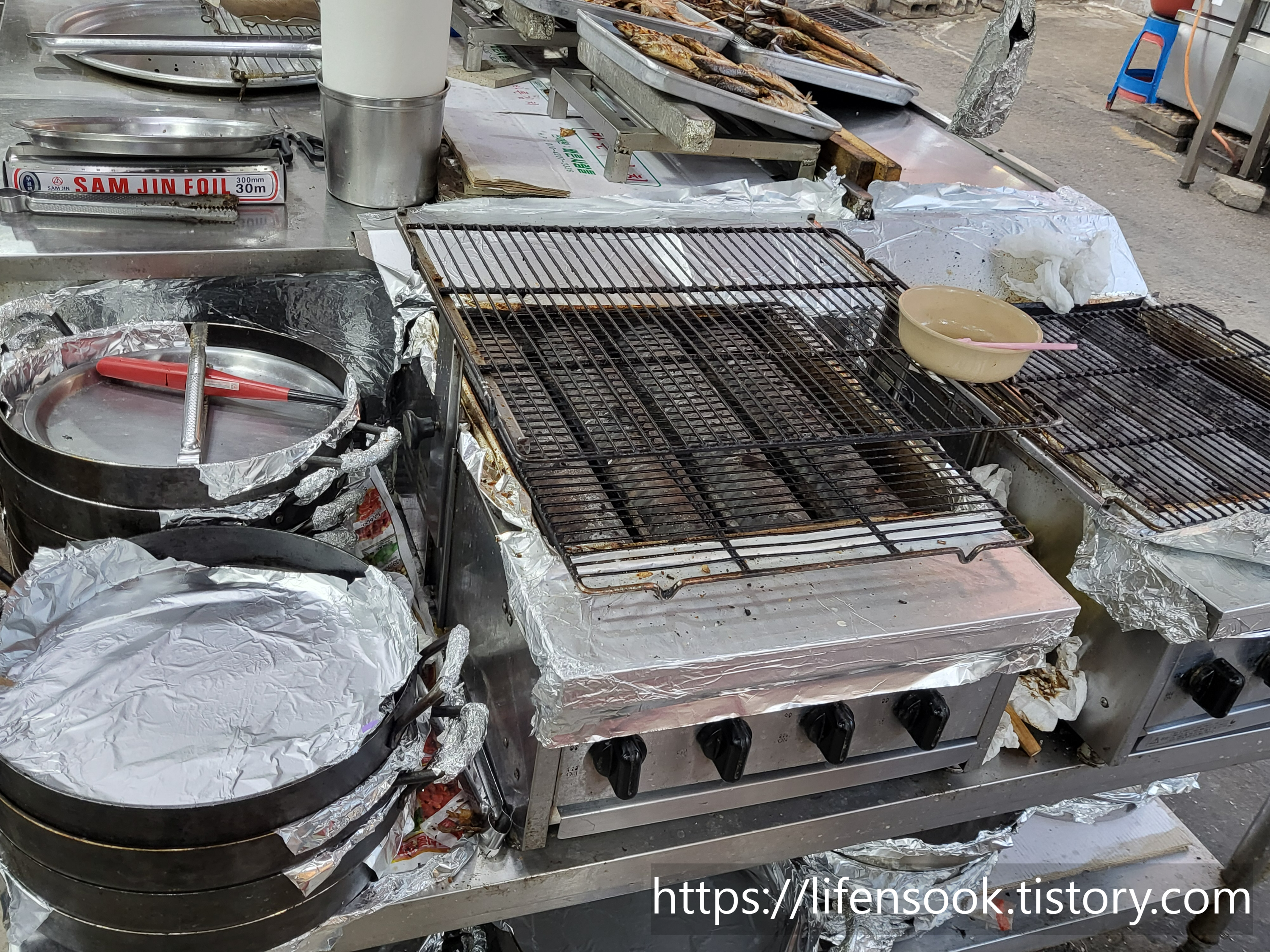 소라식당(소라회집) 생선구이용 석쇠