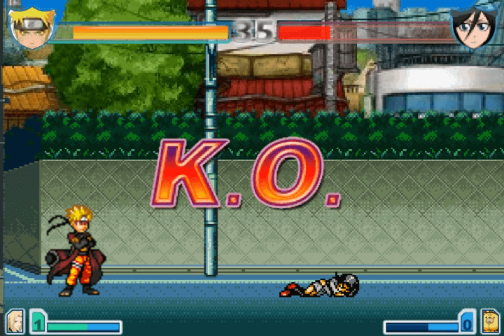 나루토-vs-블리치-2.6-게임하기-플레이-필살기를-사용하여-적을-쓰러트린-화면