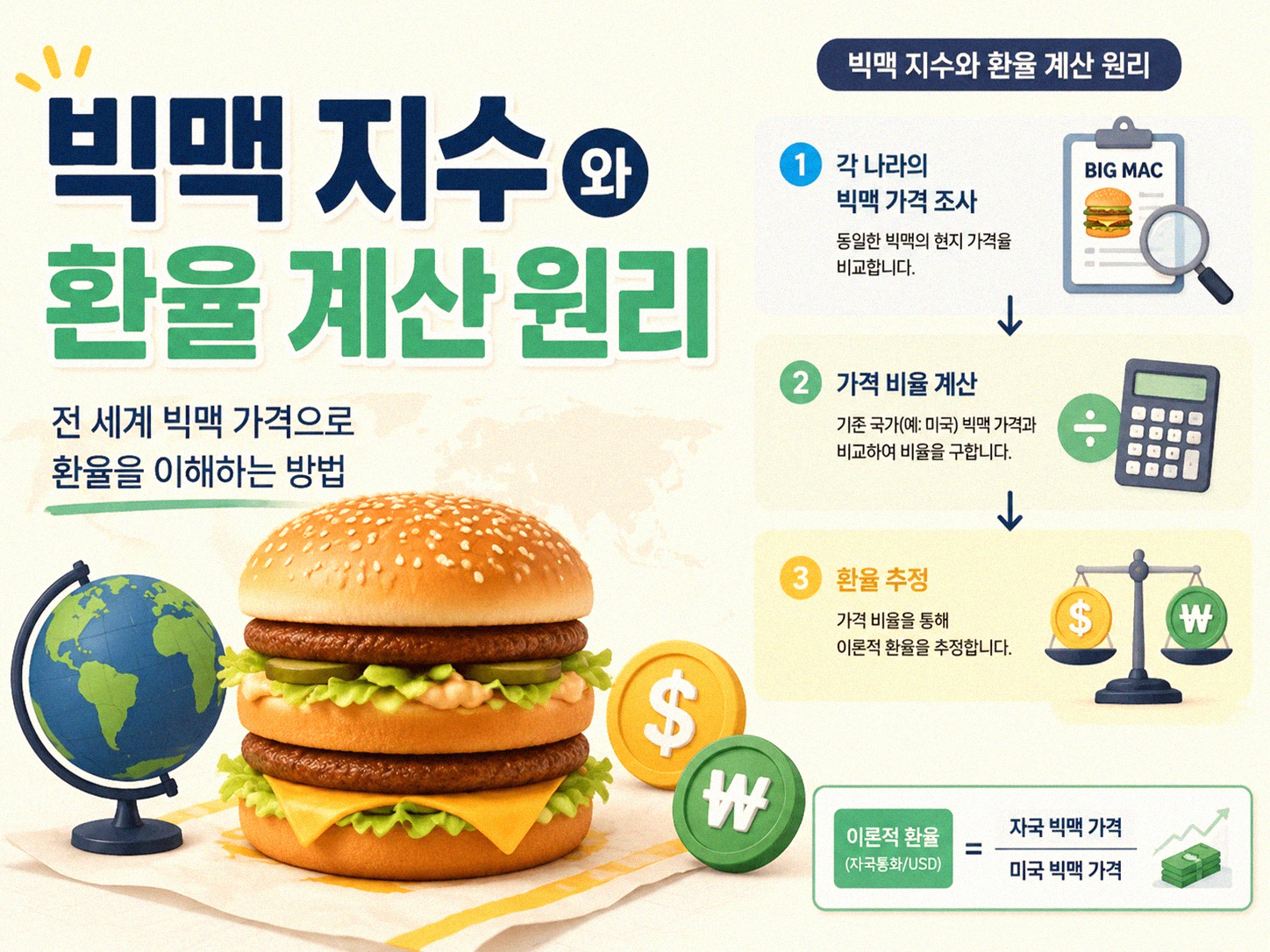 빅맥 가격으로 환율이 맞는지 어떻게 알 수 있을까