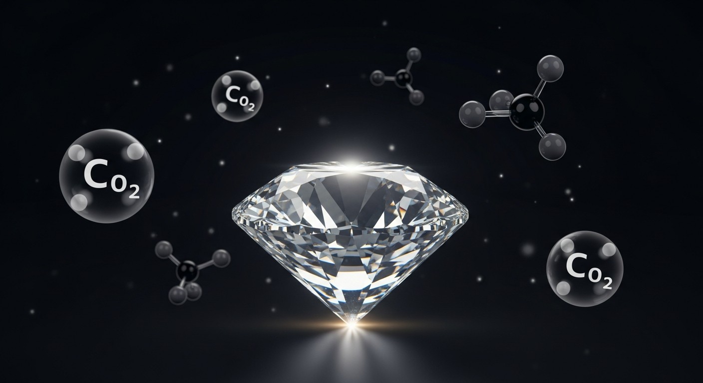 이산화탄소와 다이아몬드 등 탄소 포함 무기물