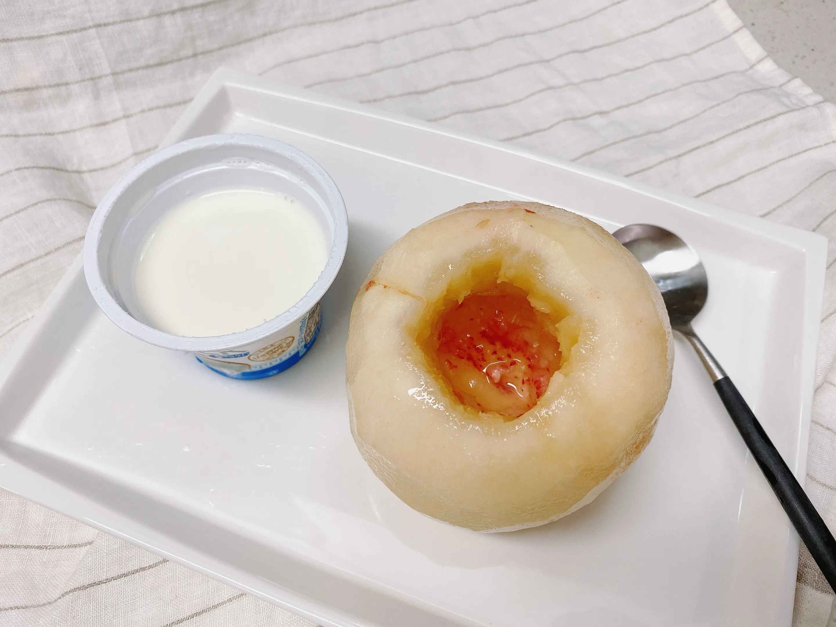 그릭요거트 복숭아 그릭모모 씨빼기