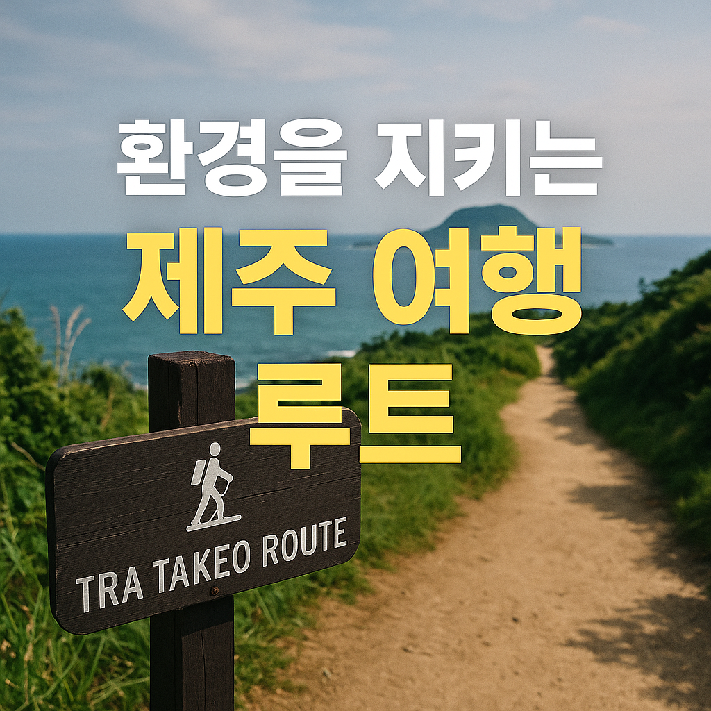 환경을 지키는 제주 여행 루트