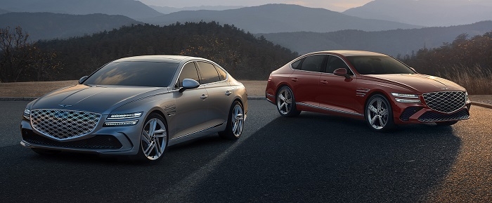 제네시스 G80 페이스리프트 디자인 공개