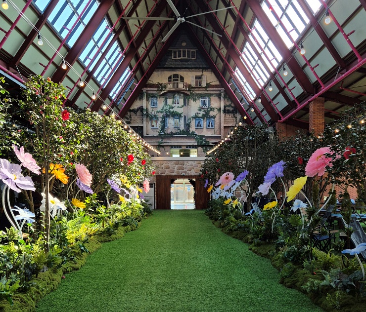 뮌스터담 동백온실 포토존