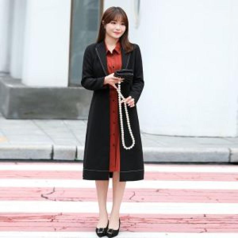 여자 여성 봄 코트 통통녀 정장