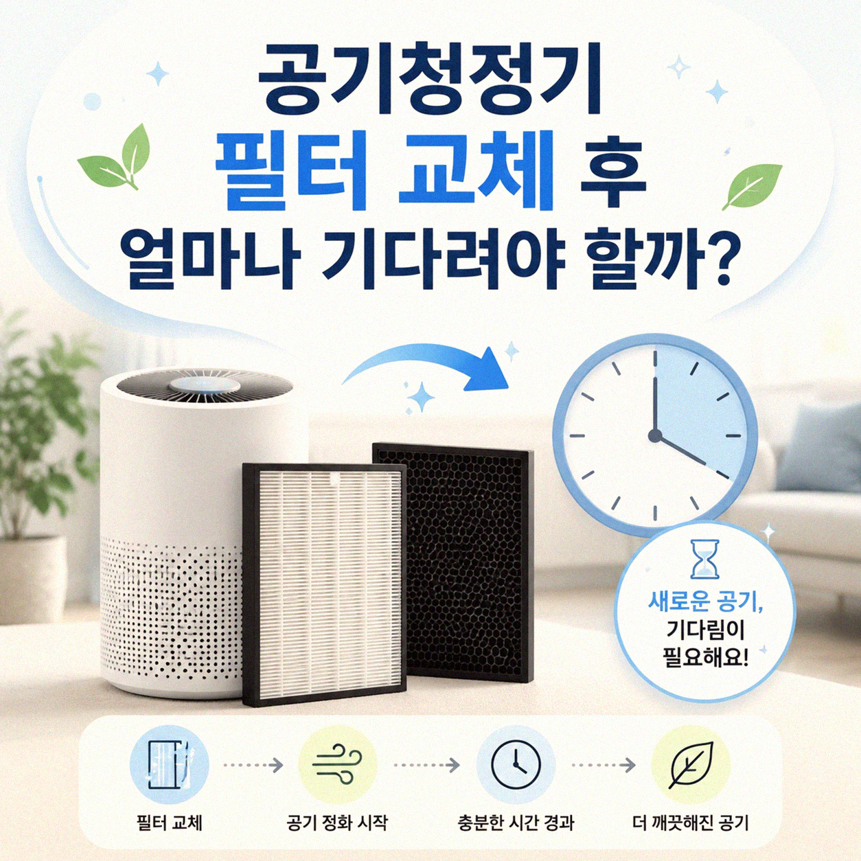 공기청정기 청소 후 언제 다시 켜는 게 좋을까