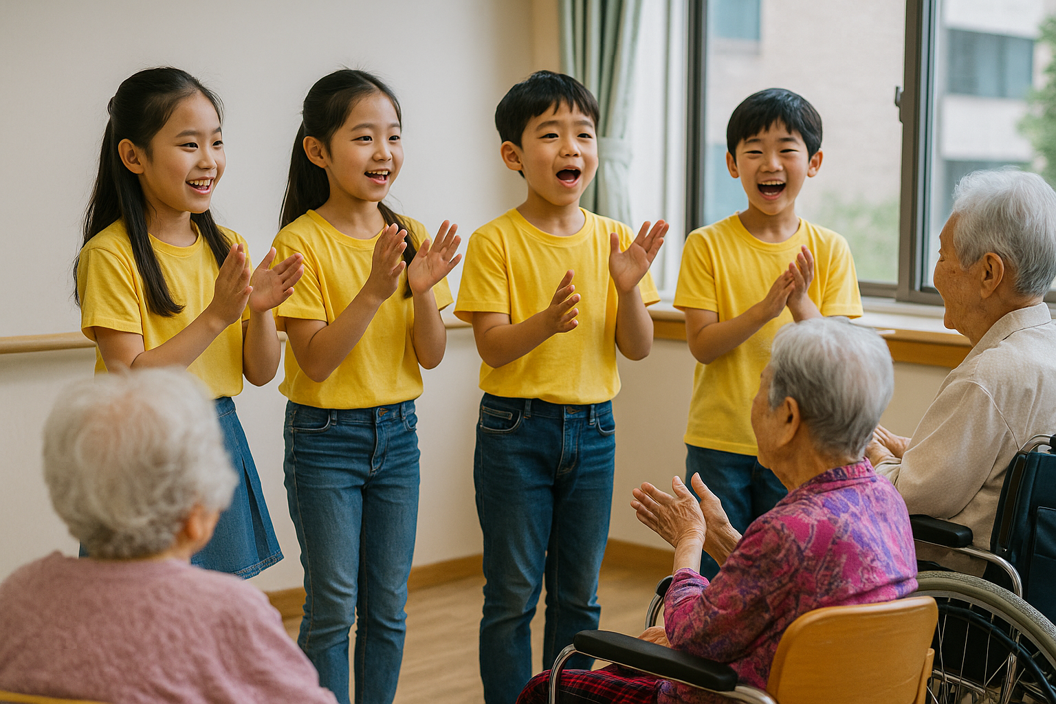 교회 어린이 공연팀 요양병원 방문기 &ndash; 감동과 나눔의 현장