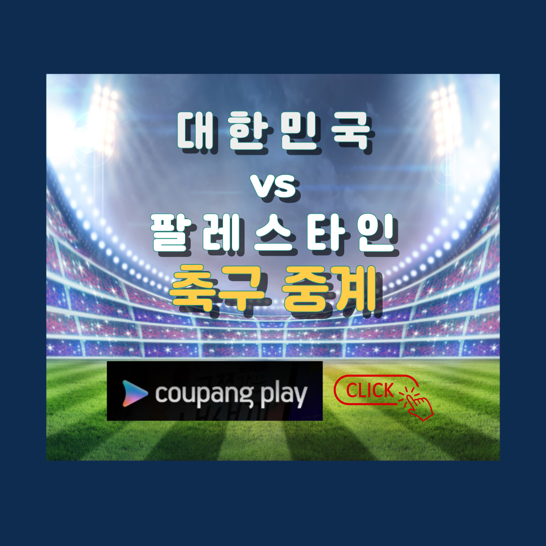 대한민국 팔레스타인 축구 라이브