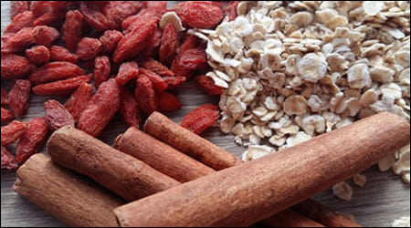 구기자, 오트밀, 계피
