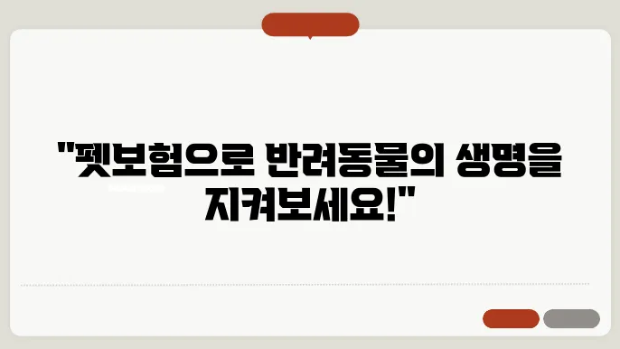 반려동물 건강을 지키는 펫보험의 역할
