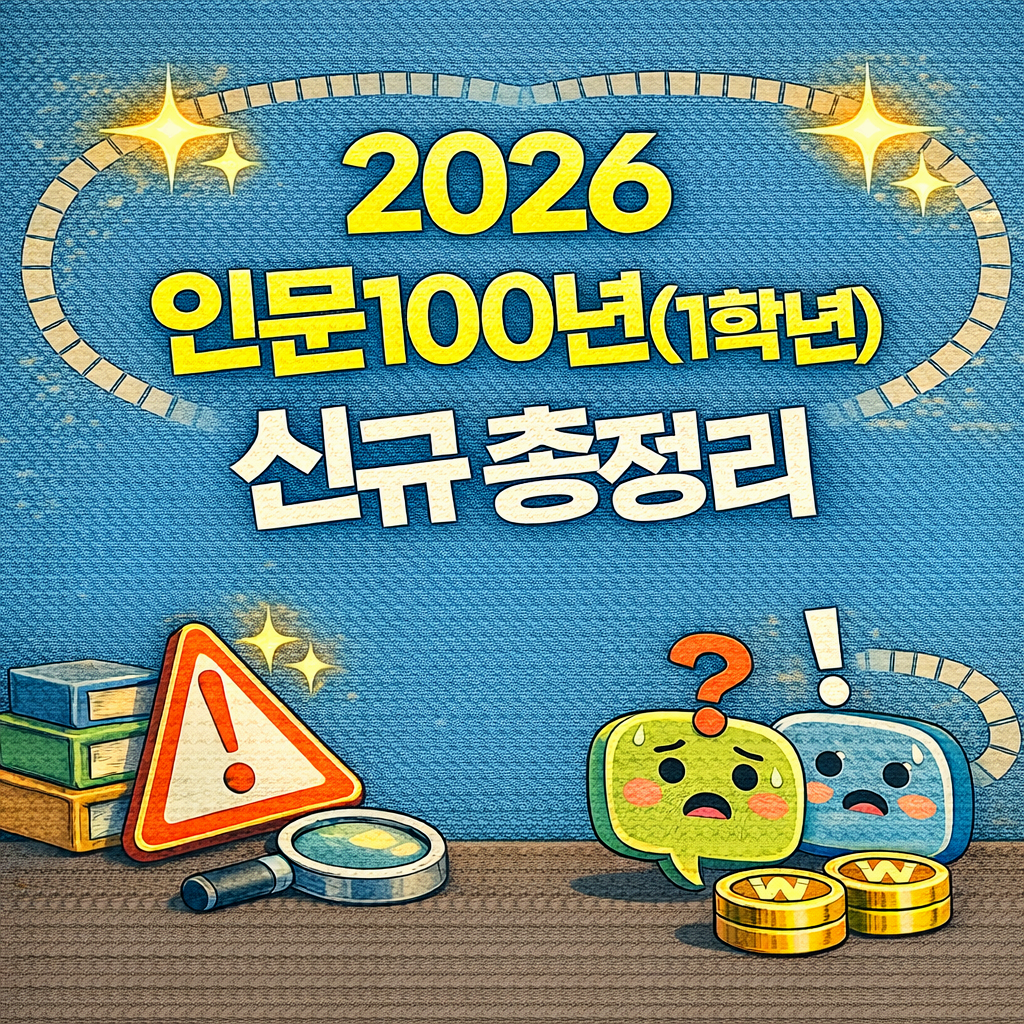 인문100년 장학금, 1학년은 “전공탐색유형”이 핵심