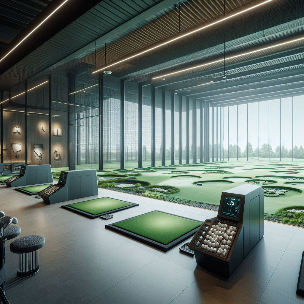 실내골프연습장 배경