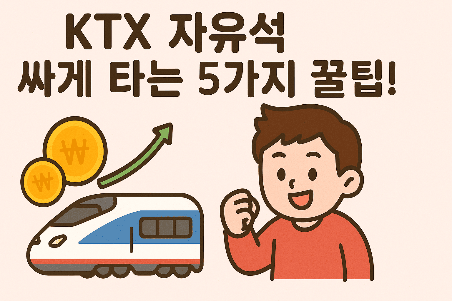 KTX 자유석, 좌석 걱정 없이 싸게 타는 5가지 꿀팁!