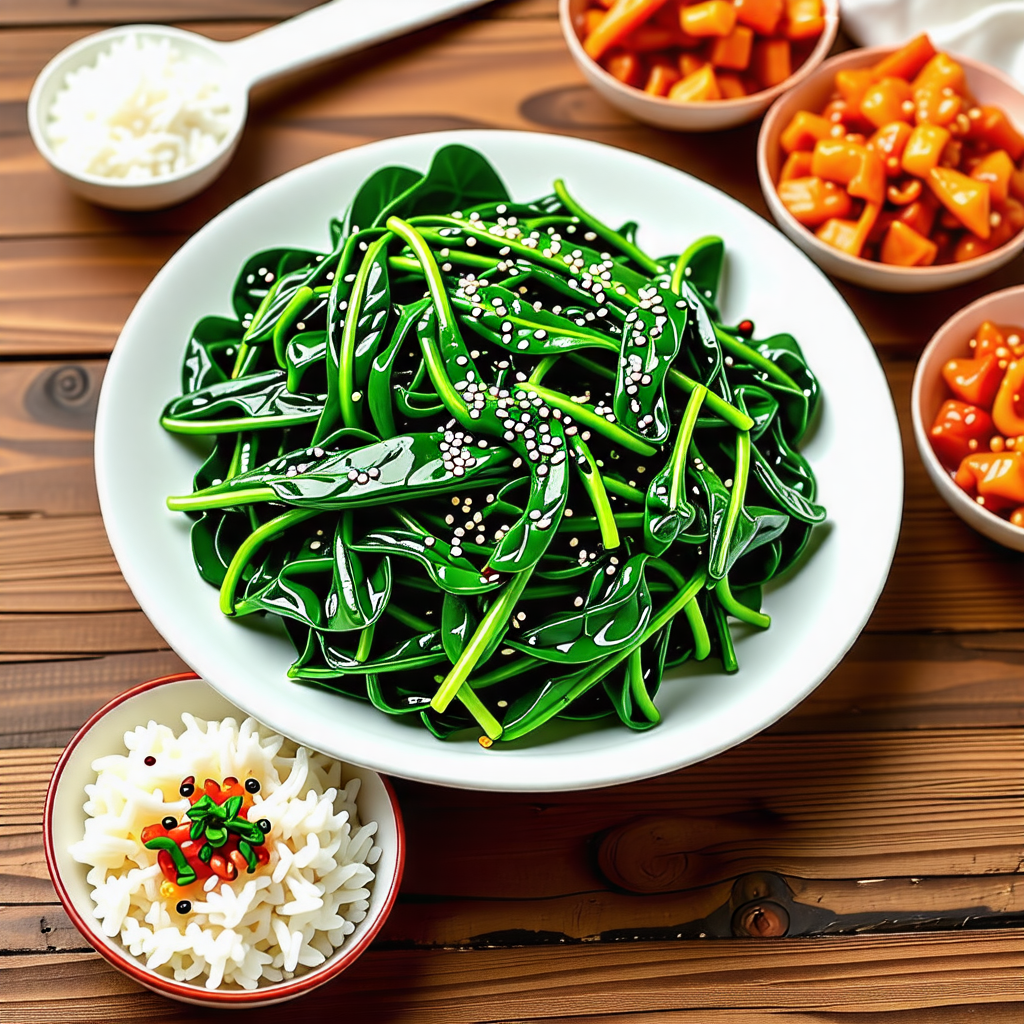 시금치나물 맛있게 무치는법