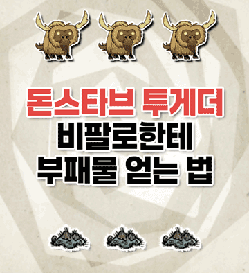 돈스타브 투게더 초반에 부패물 얻는 법