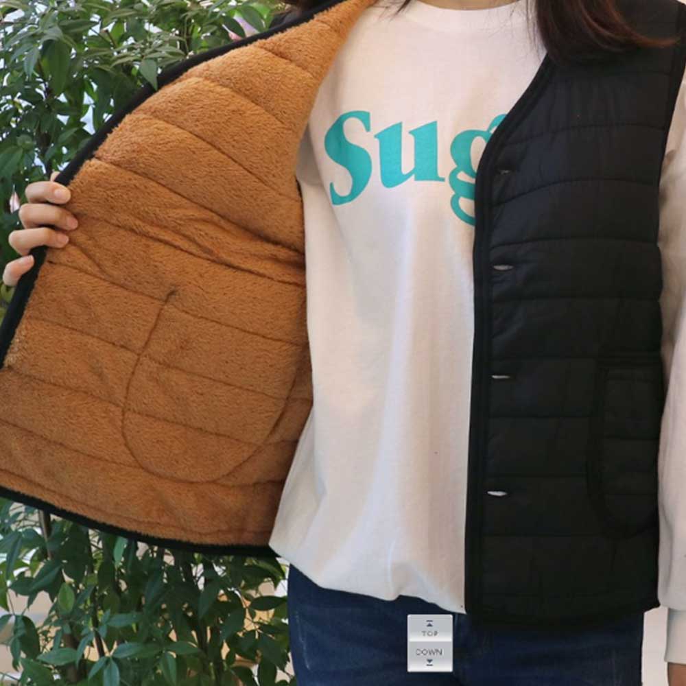 뽀글이조끼 경량 김장조끼 누빔 할머니 여성 겨울 양털 조끼 빅사이즈 베스트