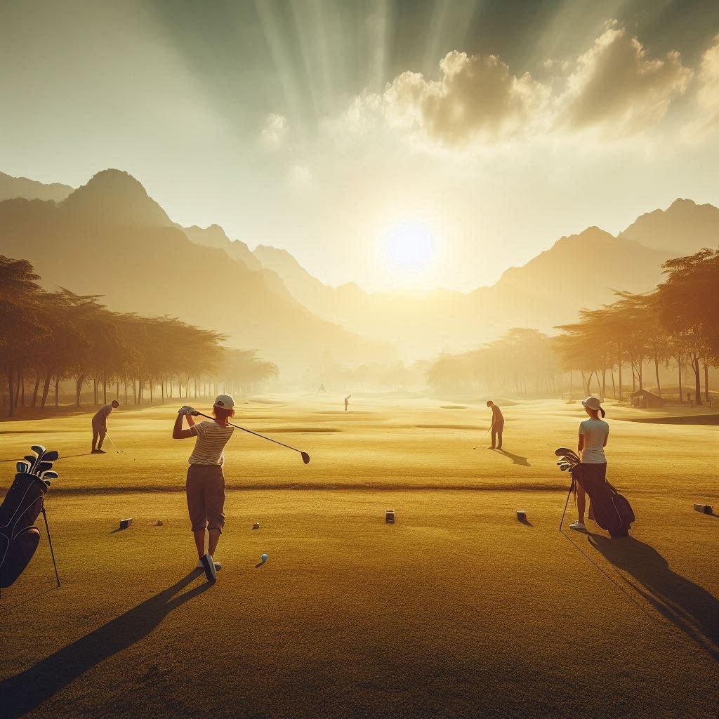 실외골프연습장 배경