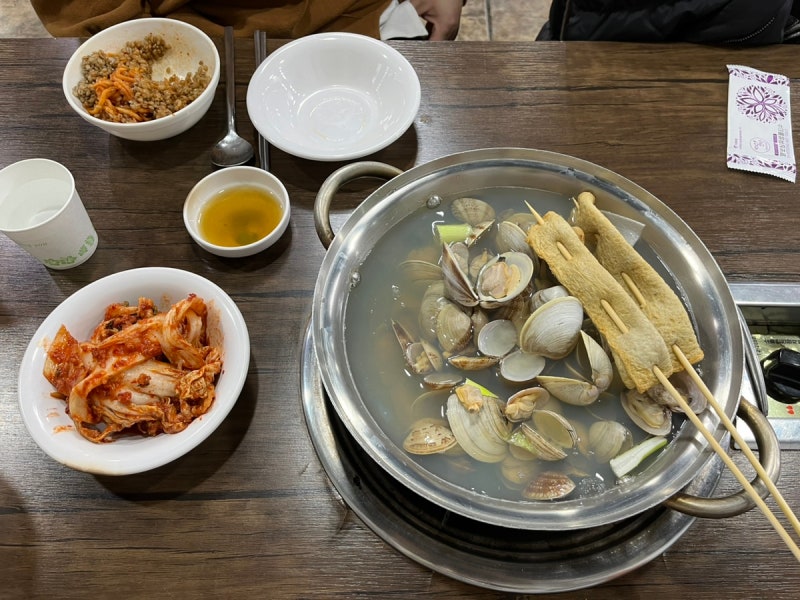 수원 곡반정동 '조개조개 칼국수'