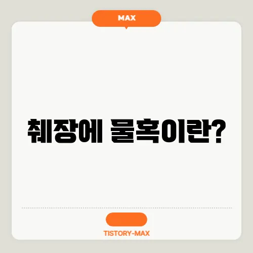 췌장에 물혹이란?