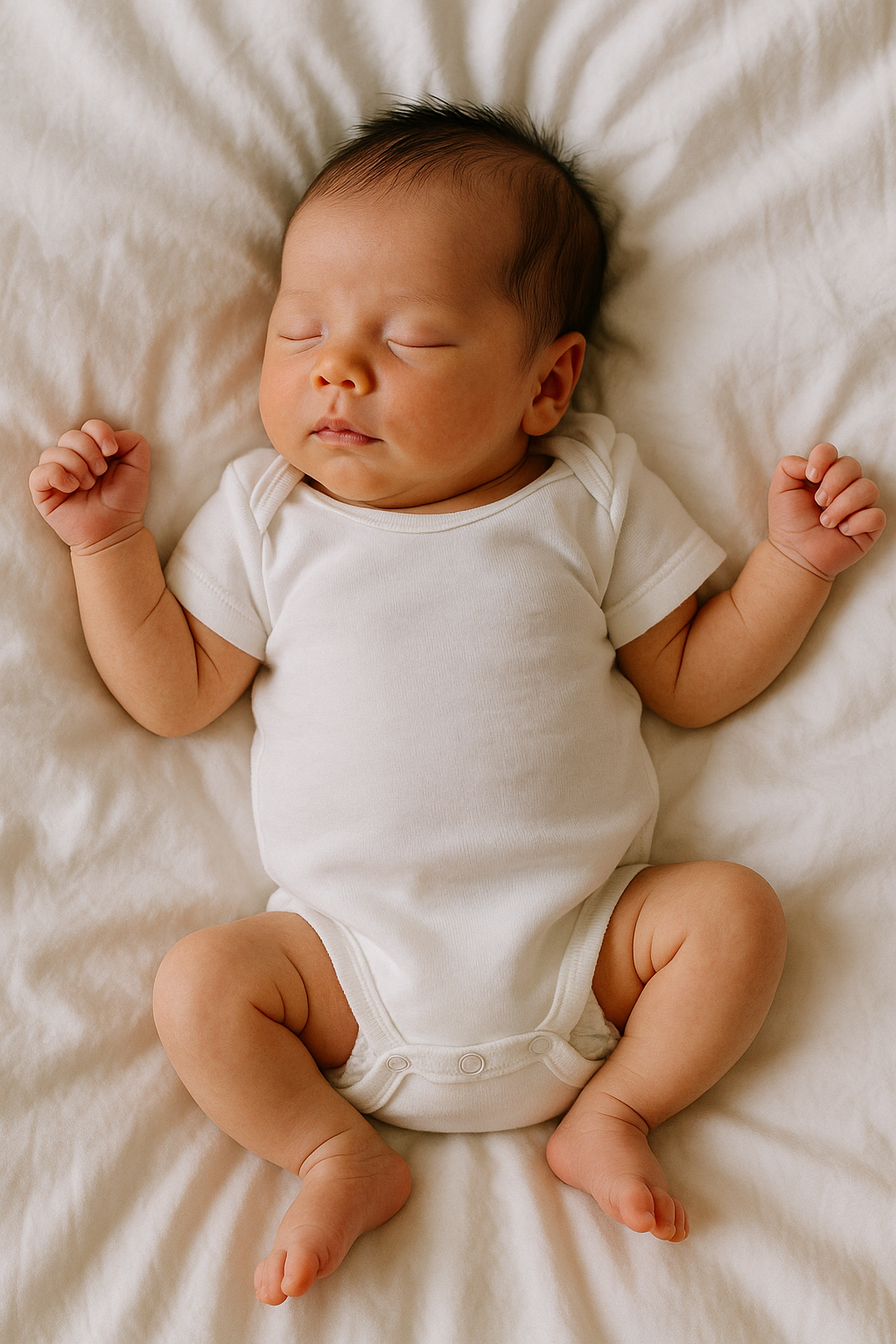 신생아 정상 호흡 패턴과 관련된 사진