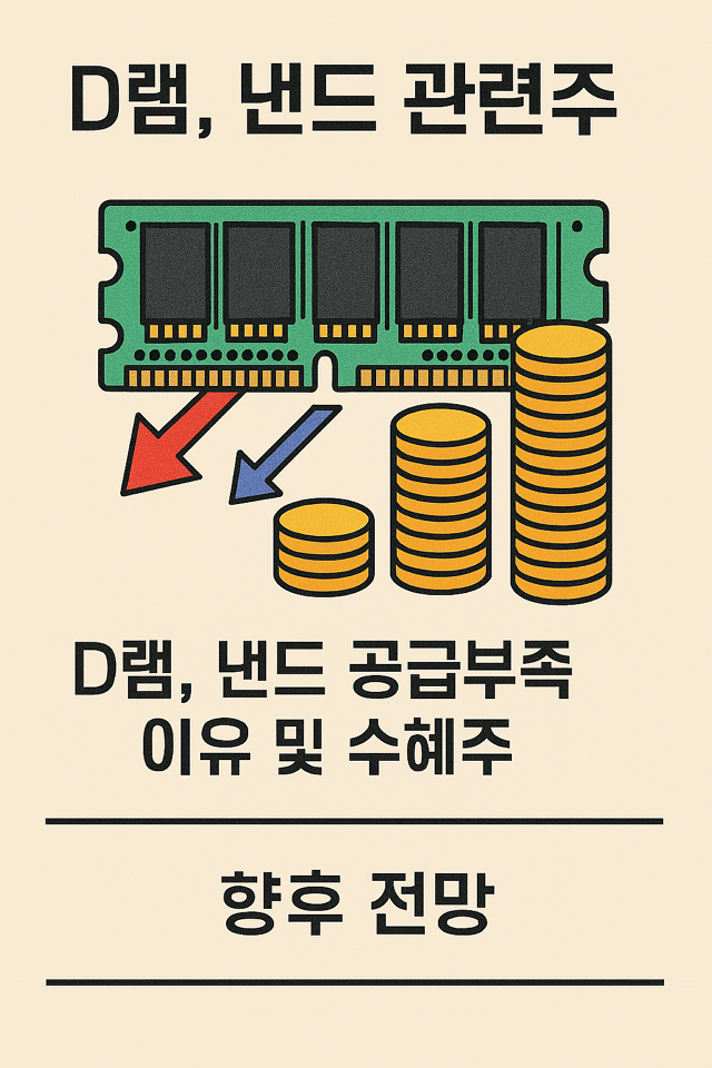 D램, 낸드 관련주, D램, 낸드 공급부족 이유 및 수혜주, 향후 전망