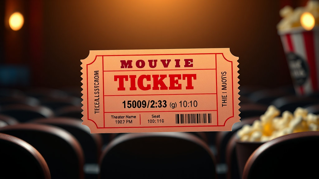 영화관, 그 아련한 이름 티켓 한 장에 담긴 추억의 무게 관한 사진