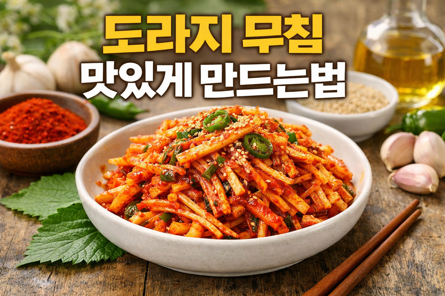 도라지무침 맛있게 만드는 법