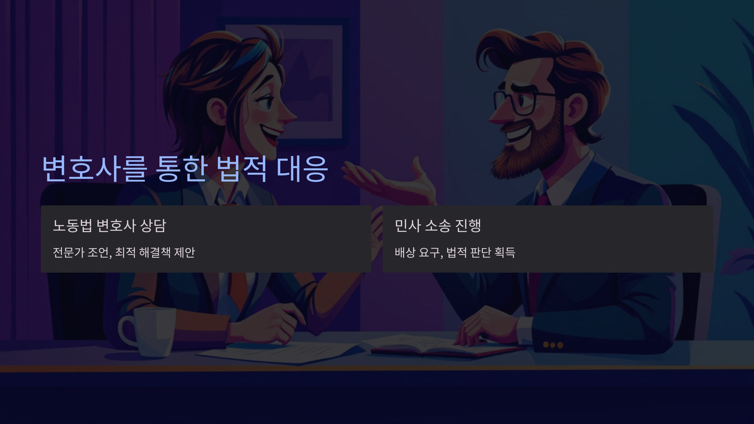변호사를 통한 법적 대응