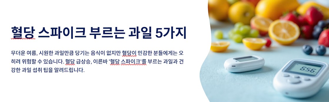 혈당 스파이크 부르는 과일 5가지! 혈당 관리를 위해 꼭 피하세요