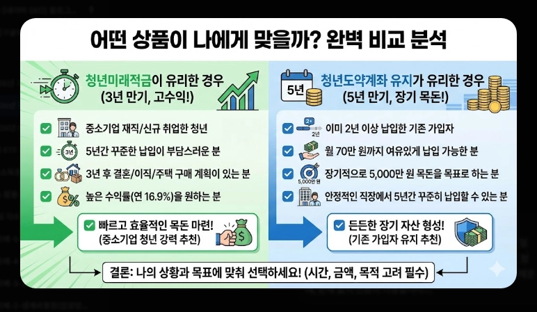 2026년 청년미래적금 가입 조건 [5천만원 만들기] 청년도약계좌 갈아타기 및 신청법
