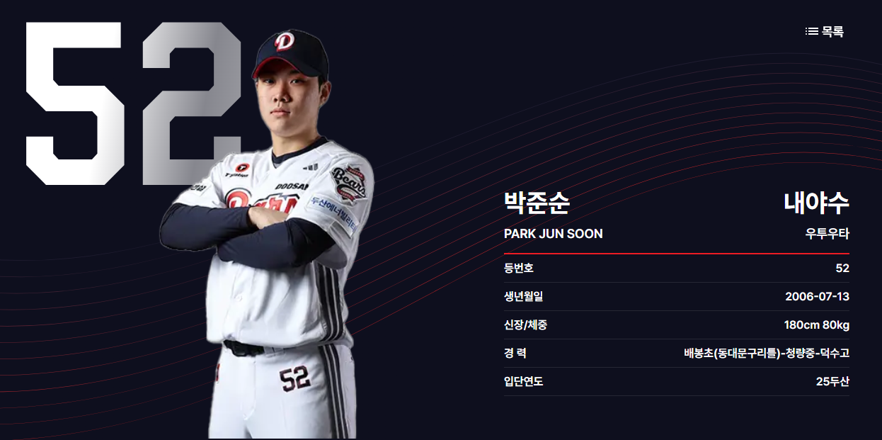 야구 박준순