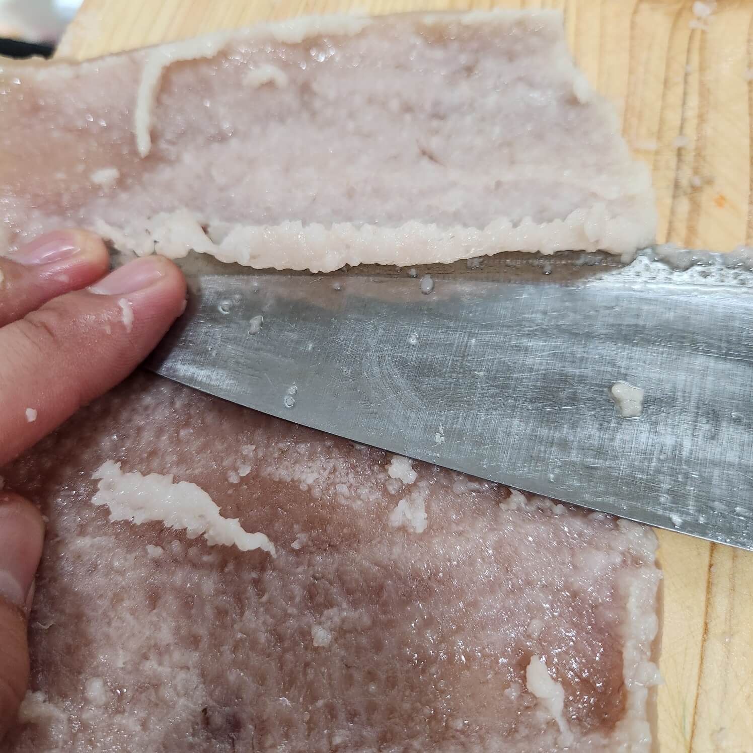 돼지껍데기 손질방법