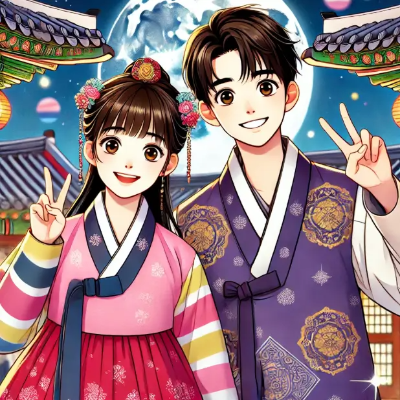 새해-남녀-한복-인사