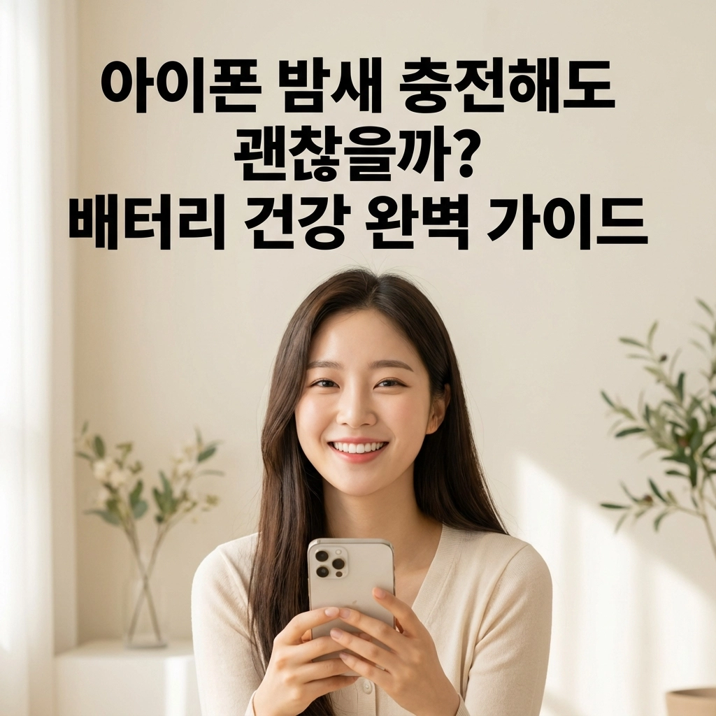 아이폰 밤새 충전해도 괜찮을까 배터리 건강 완벽 가이드