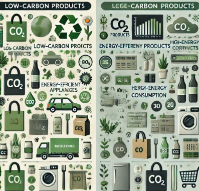 저탄소 제품 vs 일반 제품 차이점