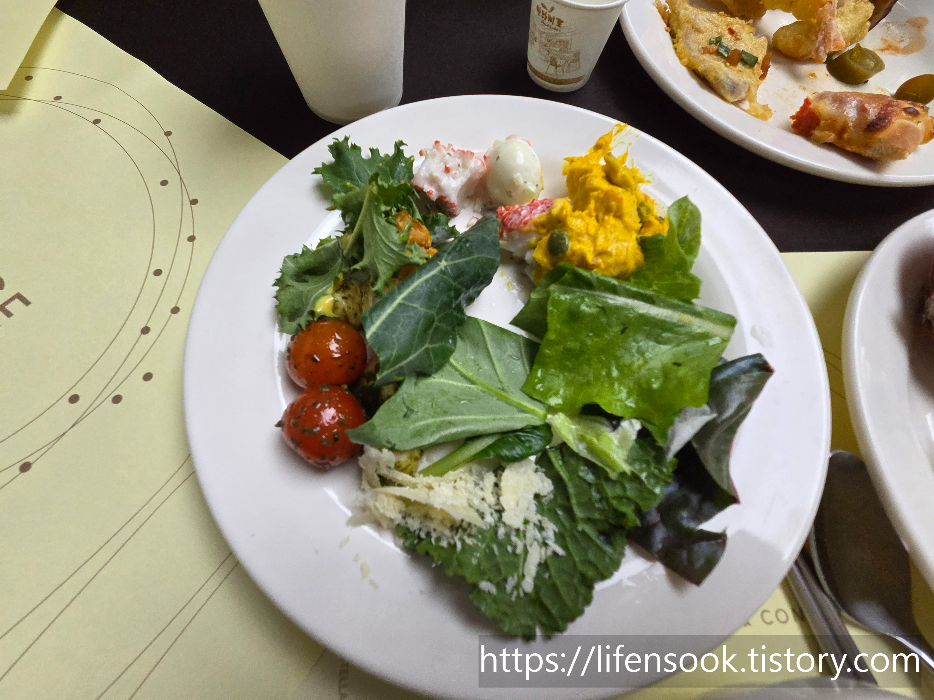 명동 라루체 올리비아 연회장 내가 먹은 음식 1