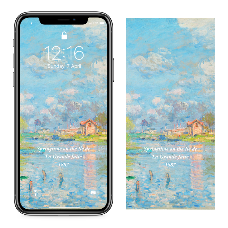 13 그랑자트섬의 봄 C - Claude Monet 클로드 모네 배경화면