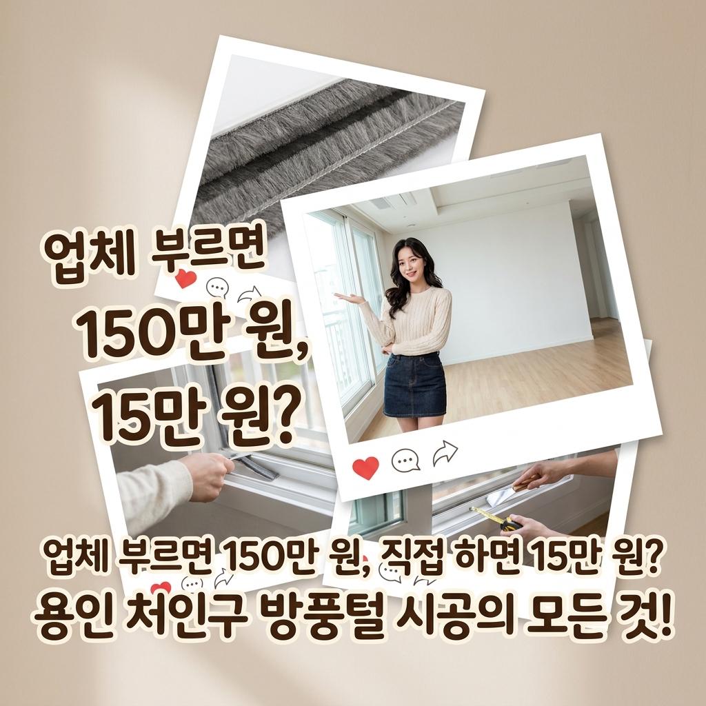 용인 처인구 방풍털 시공 역북자연앤푸르지오 34평 산바람 차단 솔직 후기 비용 공개 장단점 비교