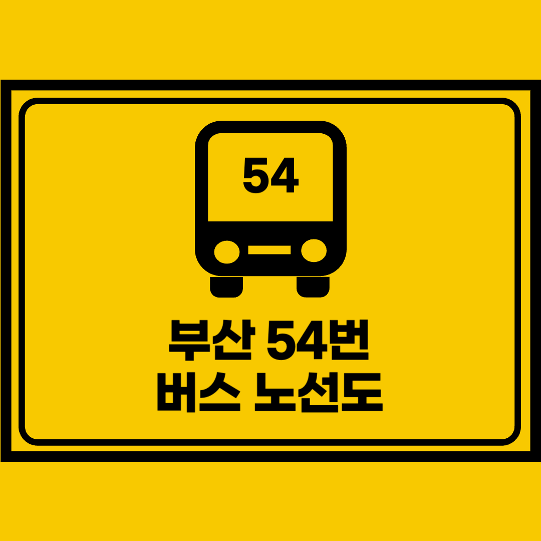 부산54번버스노선도