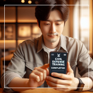 디지털 민방위교육 신청하기