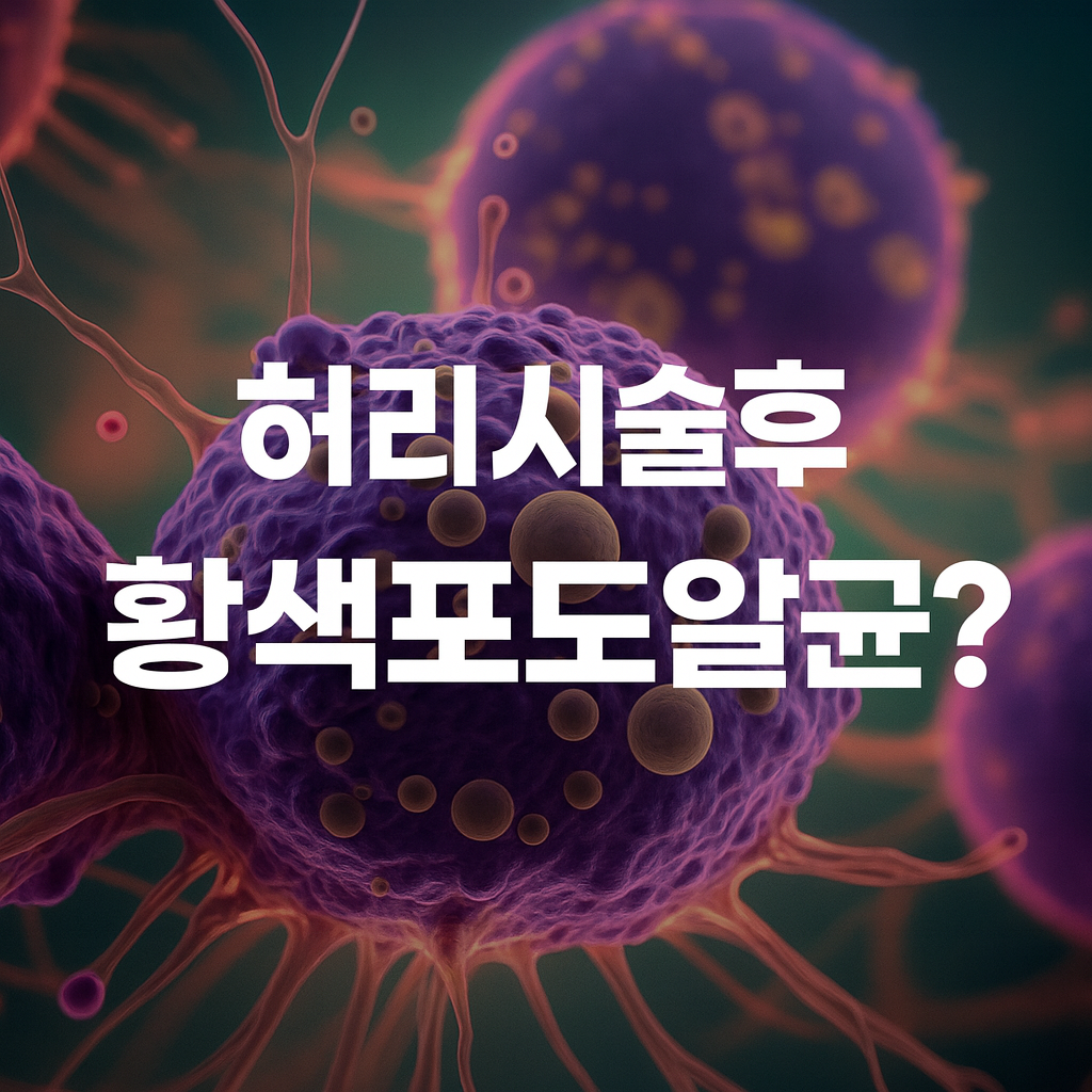 허리시술 황색포도알균